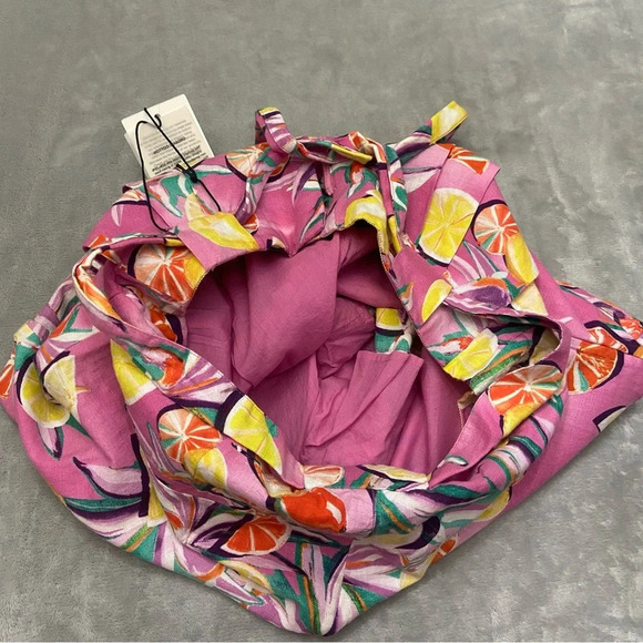 New! Scotch & Soda High-Rise Mid-Length Shorts fruit citrus print 27204 - Picture 8 of 16